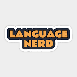 Language Nerd Sticker